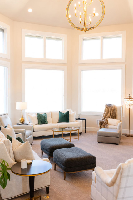 Transitional Denver Remodel klassisch-modern-wohnbereich