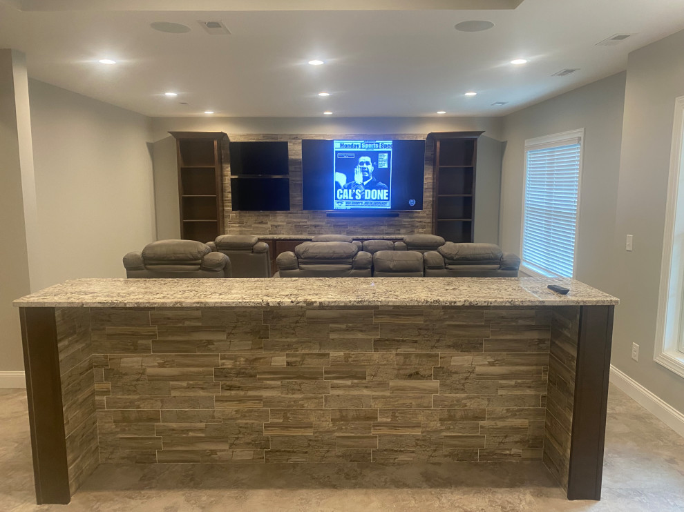 Basement remodel in process