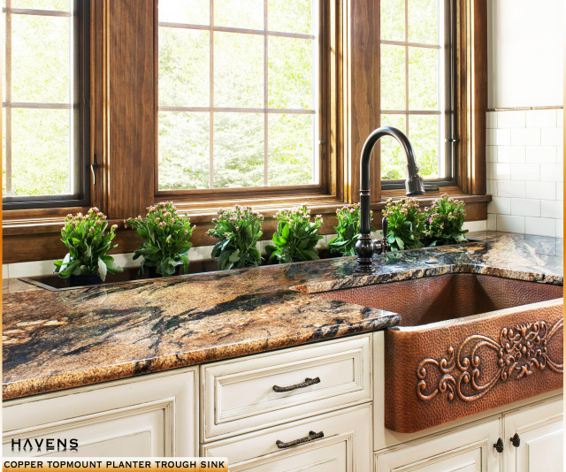 Copper Kitchen Sinks rustik-koek