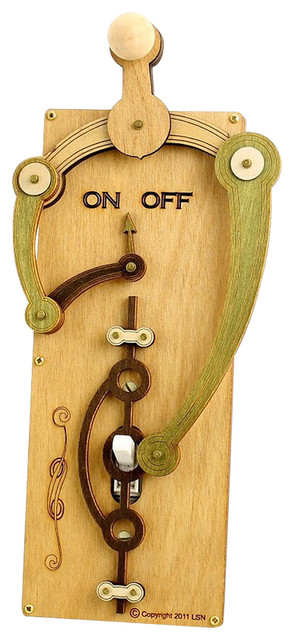 Green Tree Jewelry Double Fulcrum Natural Wood Light Switch Plate Cover #8006