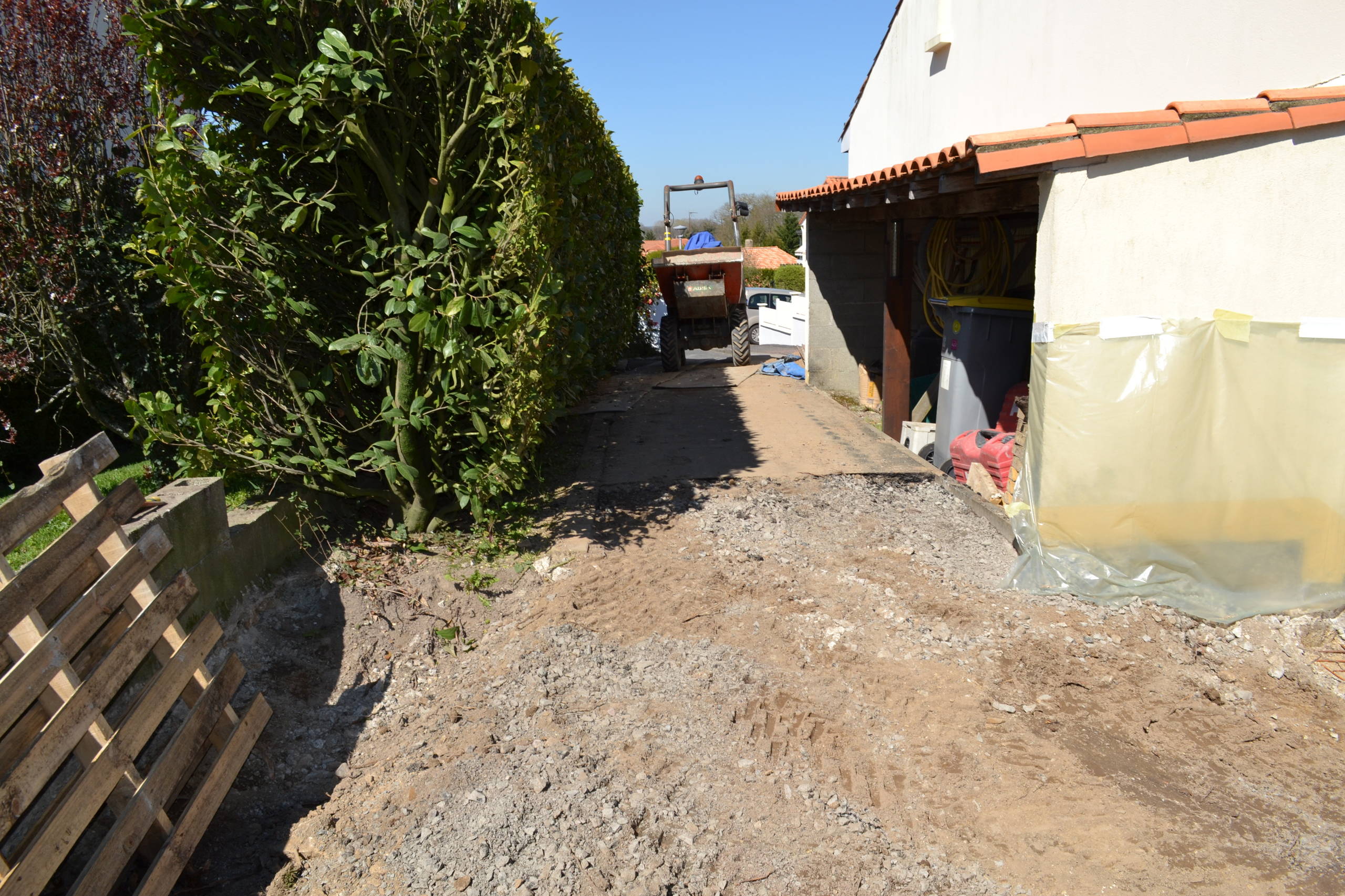 Agrandissement de la terrasse