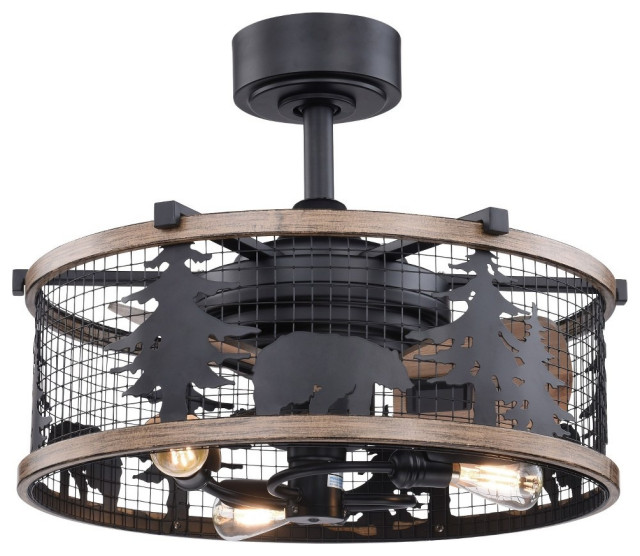 Vaxcel F0068 Kodiak 3 Light Ceiling Fan, Patriot Lighting Ceiling Fan Installation Instructions