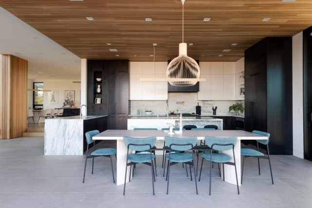 Westhampton Modern Beach House modern-esszimmer