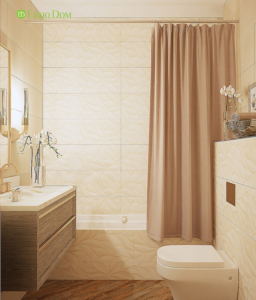 Дизайн трехкомнатной квартиры 81 кв. м в стиле неоклассика. Фото проекта