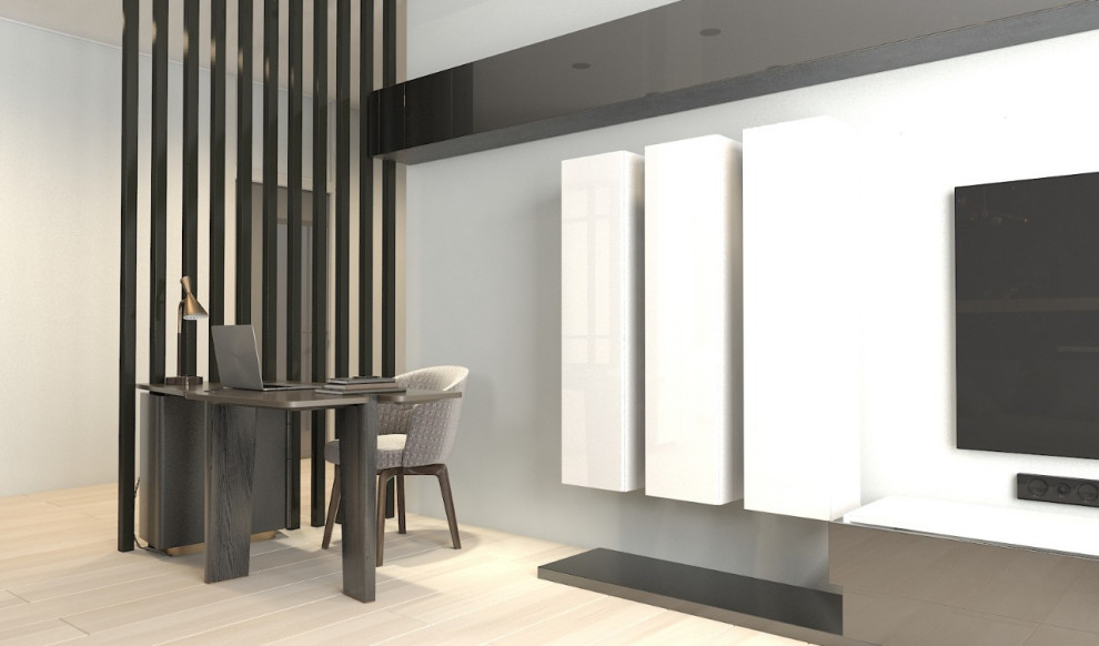 Дизайн проект в стиле  Хай тек  96 кв.м