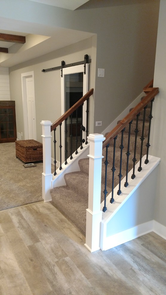 Inspiration for a shabby-chic style home design remodel in Minneapolis