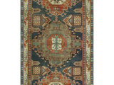 Noori Rug Fine Vintage Distressed Horton Rust/Navy Runner - 4'11 x 10'4