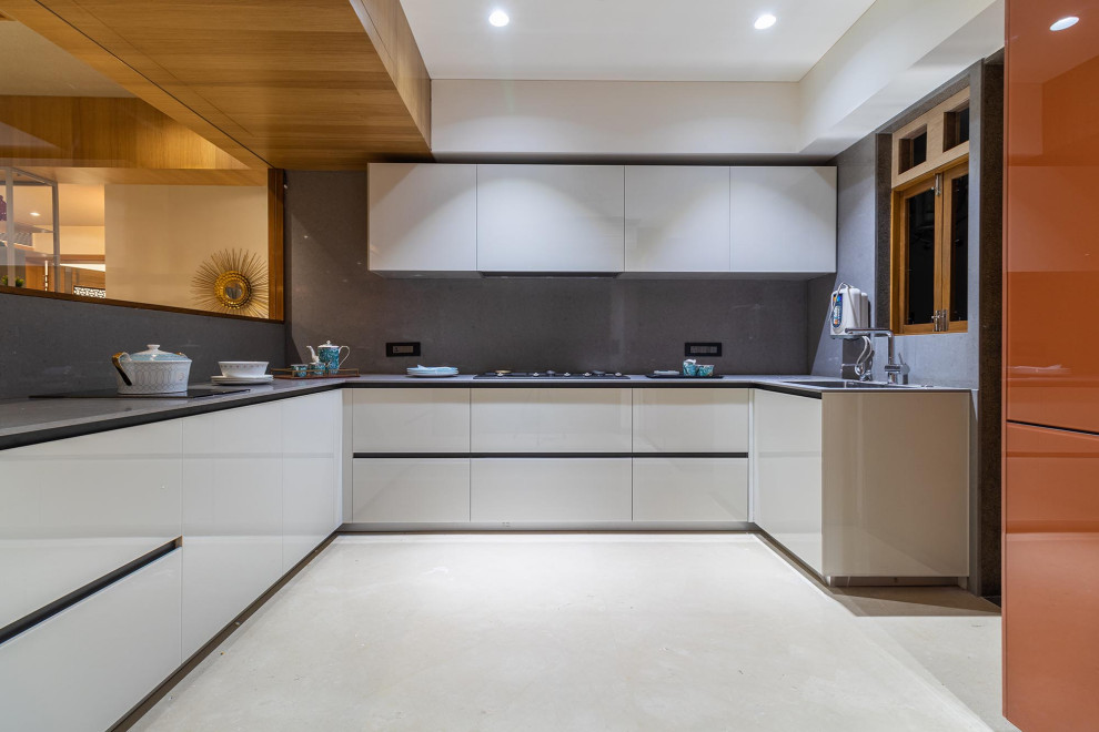 Inspiration for a contemporary kitchen in Ahmedabad.