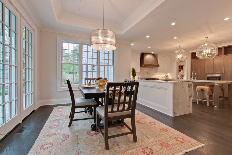 Transitional home design photo in Chicago