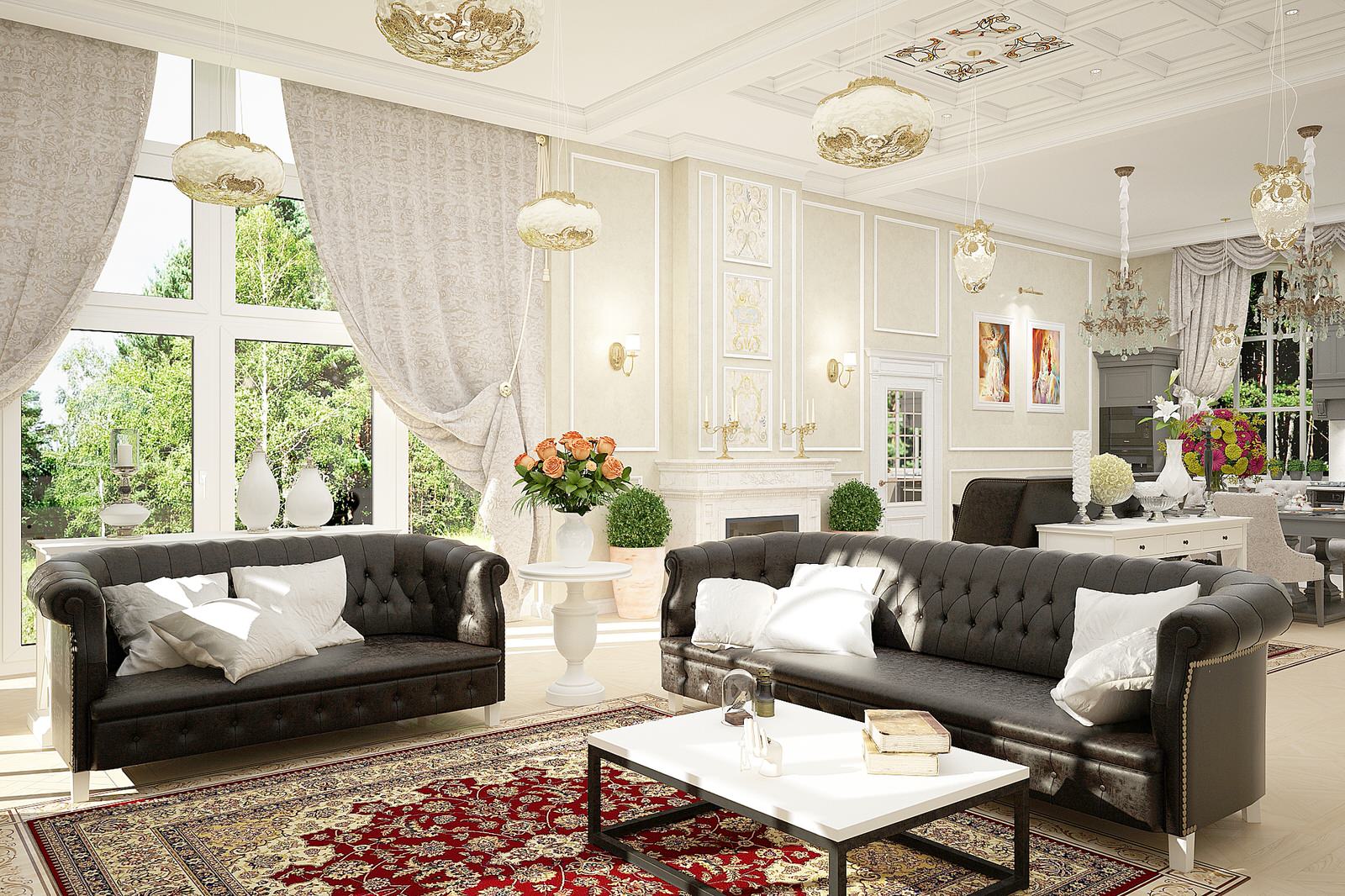 Дизайн интерьеров особняка.Классика