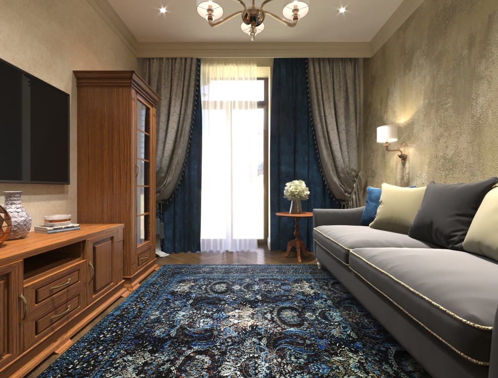 Дизайн-проект интерьера трехкомнатной квартиры .Новосибирск.