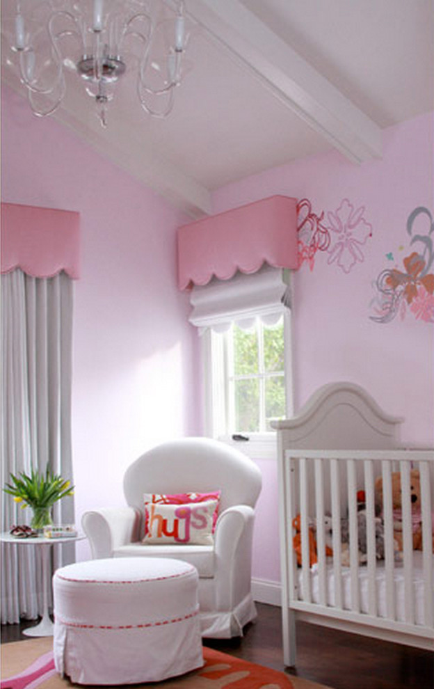 Inspiration for a transitional nursery in Los Angeles.