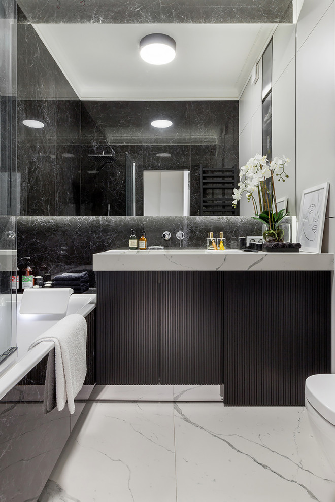 Элегантная квартира в стиле Total black