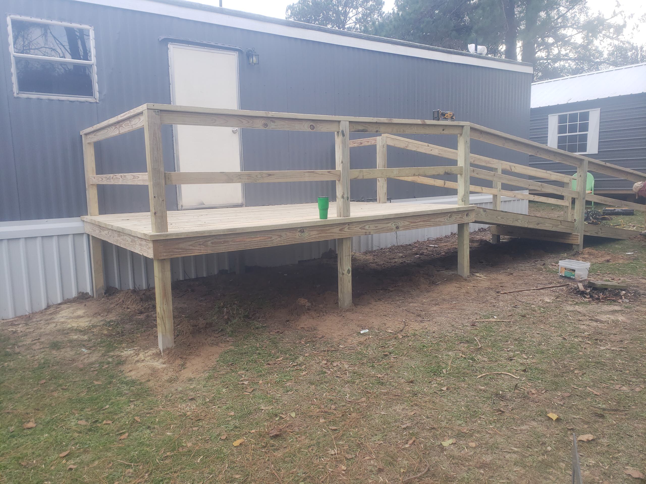 8x12 deck with ramp