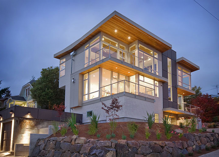 This is an example of a modern exterior in Seattle.