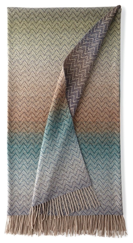 Pascal Throw Blue Contemporary Throws by Missoni Home Houzz