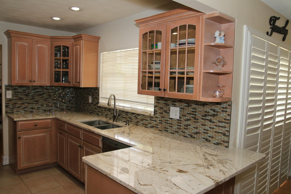 Inspiration for a transitional kitchen remodel in Miami