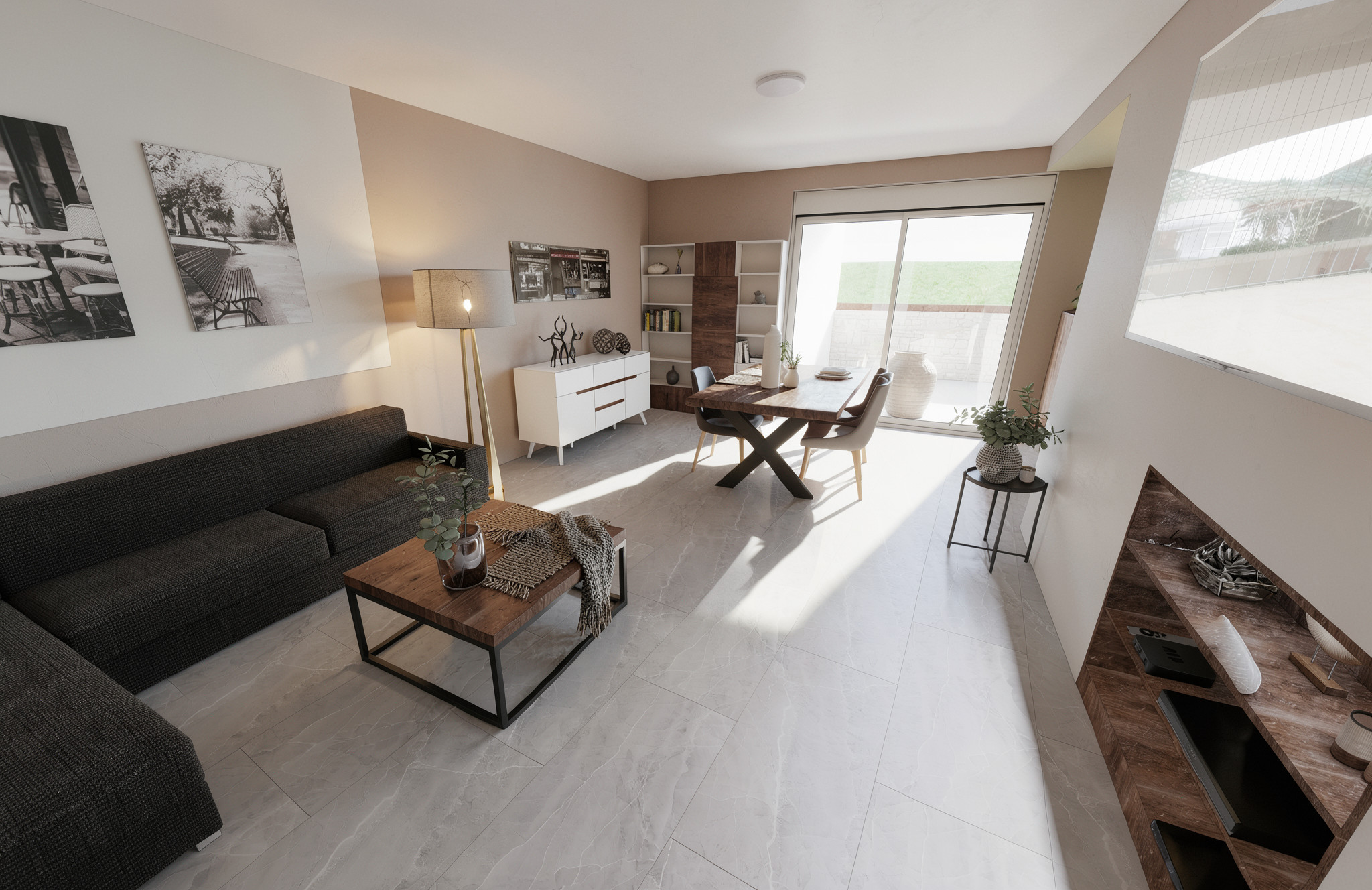 Réhabilitation et réagencement du rez-de-chaussée d’une ferme