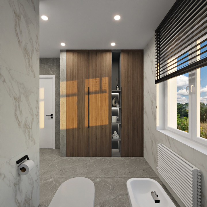 Ванная комната в загородном доме