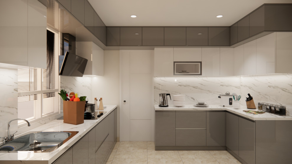 Mrs. Praveena Villa Indian Kitchen Hyderabad by SIMPLIFYHOME