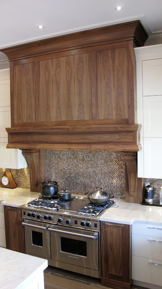 Kitchen - large transitional kitchen idea in Vancouver