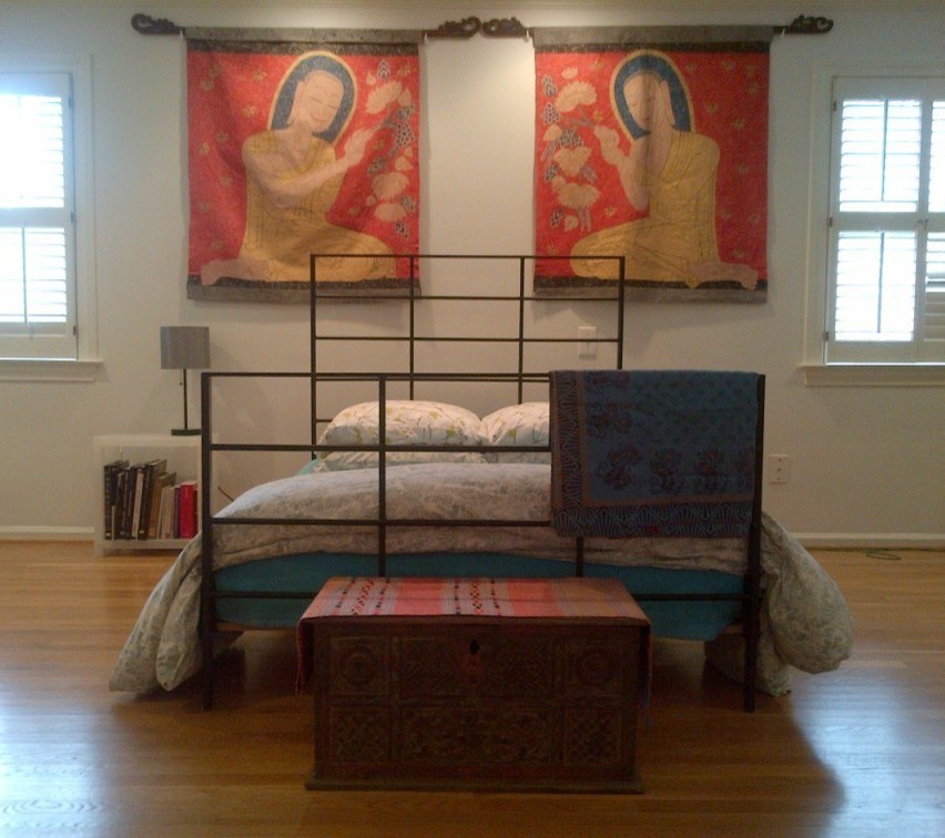 Inspiration for an asian bedroom in Atlanta.