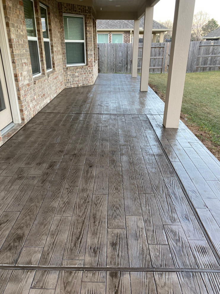 WoodGrain Stamped Concrete Patio Houston by Gulf Coast Storm Solutions Houzz