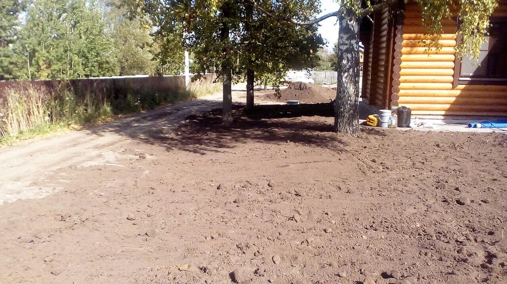 Русские Забавы, начало строительства сада, сентябрь 2017