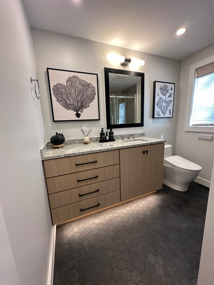 Inspiration for a transitional home design remodel in Boston
