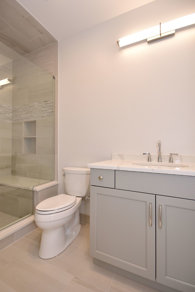 Inspiration for a transitional home design remodel in Chicago