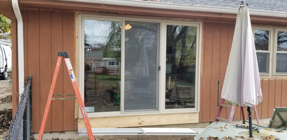 Custom 3-Lite Sliding Glass Door in progress