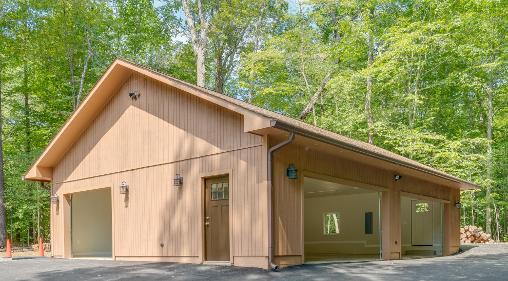 Detached Garage Roof, Siding and Gutter Installation in Clifton VA