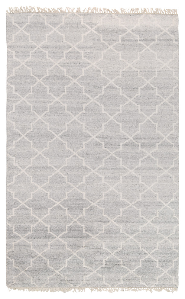 Mykonos Hand-Knotted Wool Blend Area Rug, Silver by Kosas Home