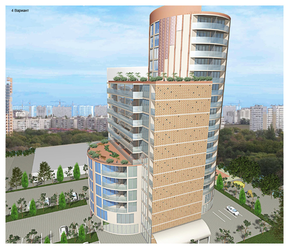 Вариантная разработка Многоэтажного жилого дома 20 000 кв.м.