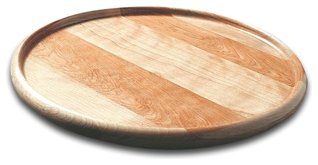 Four Inch Solid Wood Lazy Susan W Lip In Lacquer Finish Four Inch Solid Wood Lazy Susan W Lip In Lacquer Finish