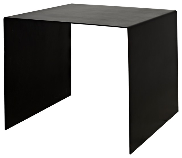 24 W Set Of 2 Cristine Side Table Modern Contemporary Styling Black Metal Industrial Side Tables And End Tables By Noble Origins Home