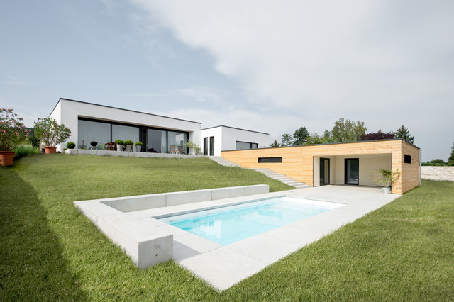 wohnhaus b moderno-piscina