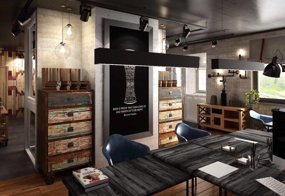 Рабочее пространство для московской компании в стиле "LOFT", 96 кв.м.