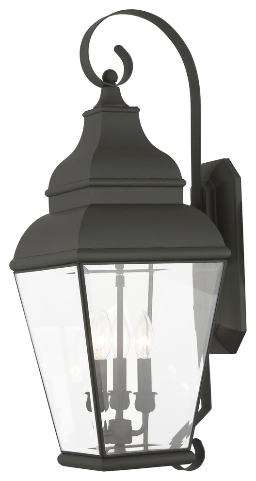 Livex Lighting 2593-04 Exeter - Three Light Outdoor Wall Lantern