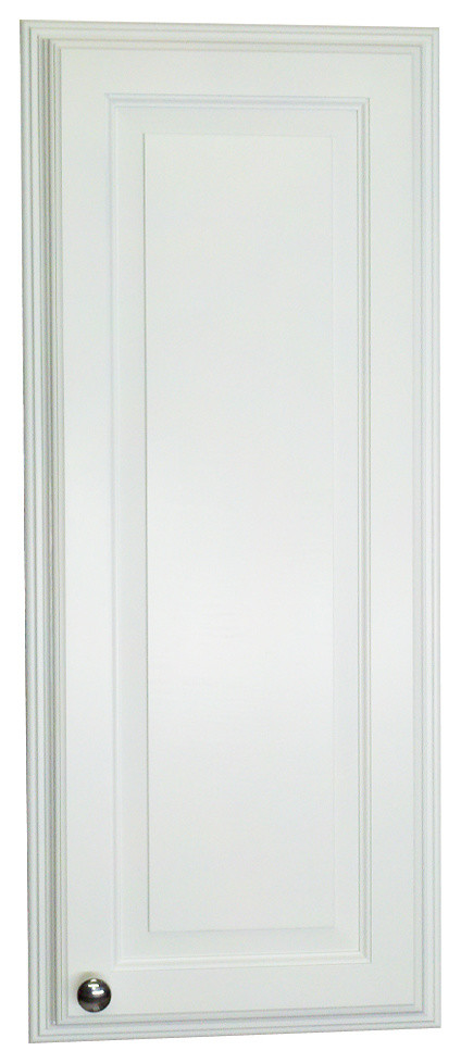42" Recessed In-The-Wall Wh Enml Finshed Montery Medicine Storage Cabinet