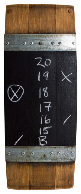 Wine Barrel Score Board Rustic Bulletin Boards And Chalkboards By Alpine Wine Design
