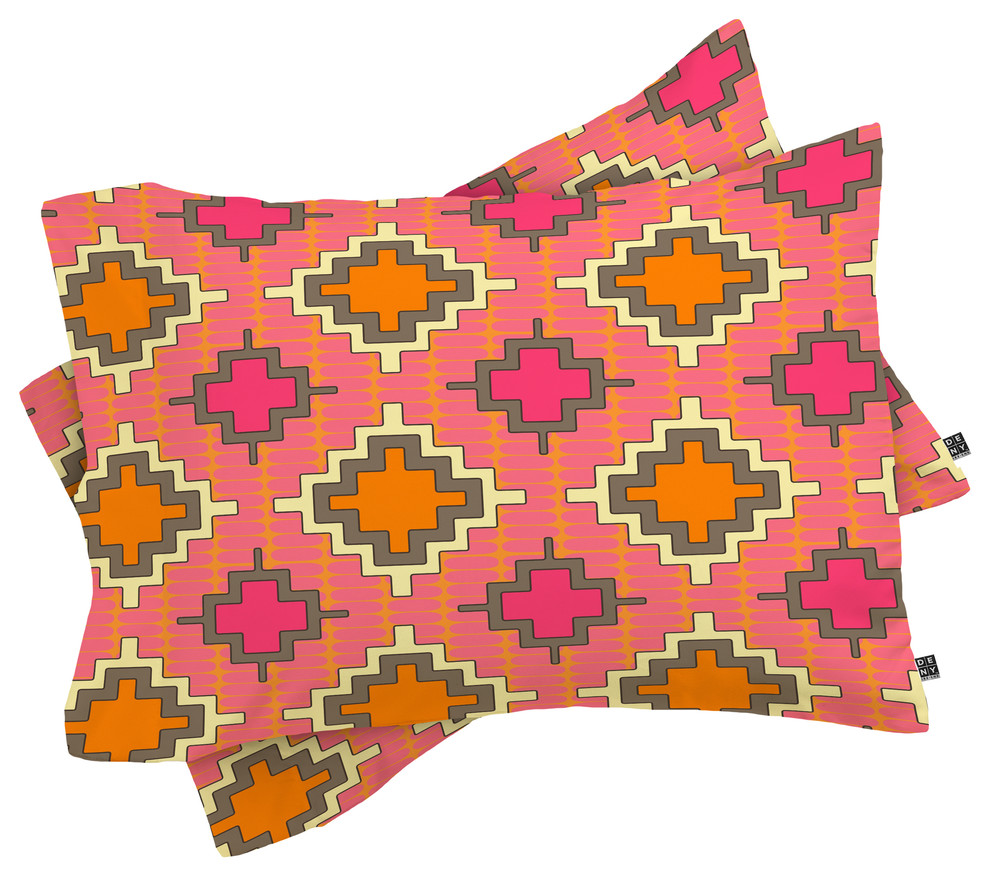 Deny Designs Sharon Turner Tangerine Kilim Pillowcase
