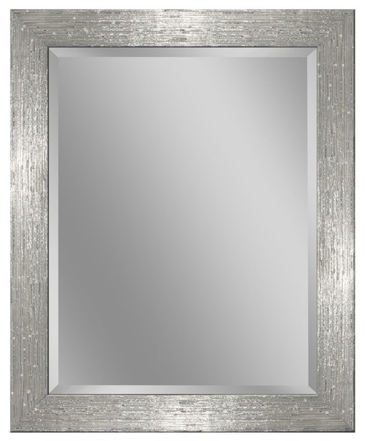 Chrome Wall Mirror driftwood wall mirror in chrome and white, 35.5"x 45.5 Chrome Wall Mirror driftwood wall mirror in chrome and white, 35.5"x 45.5