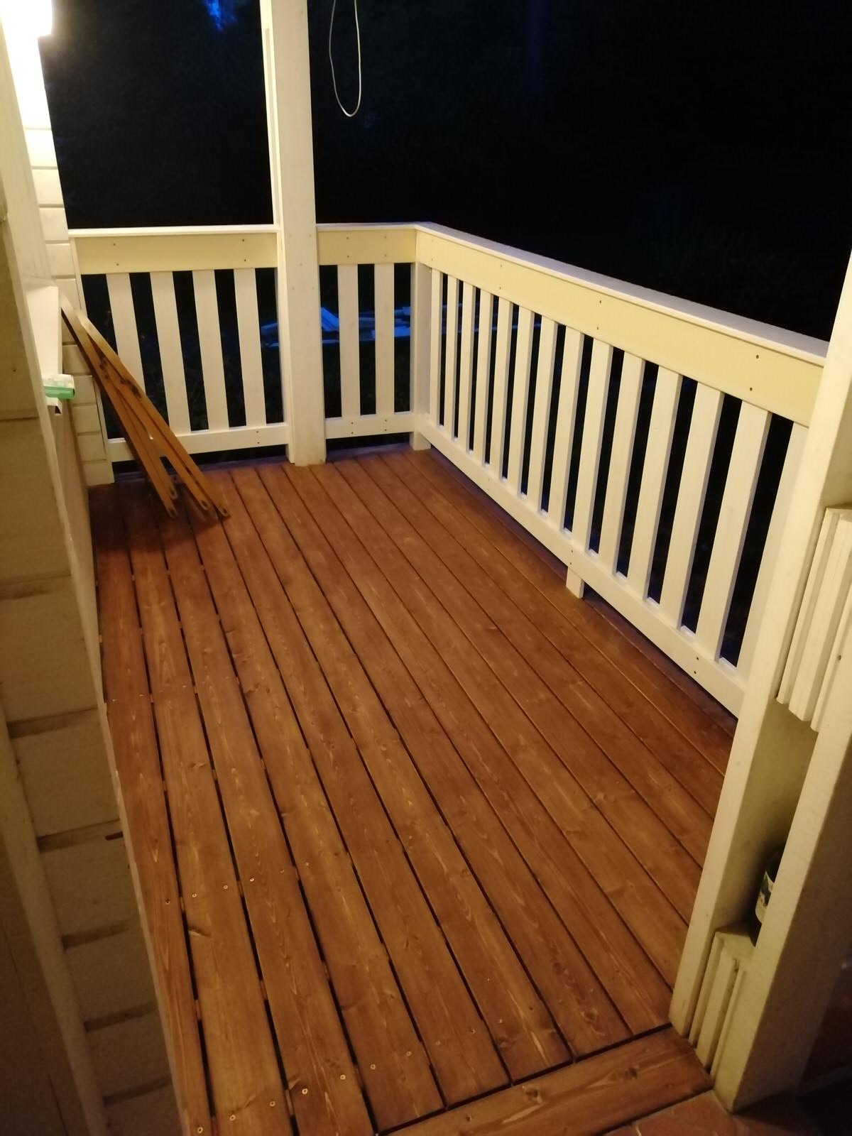 Небольшая реконструкция террасы с ограждениями, в Репино