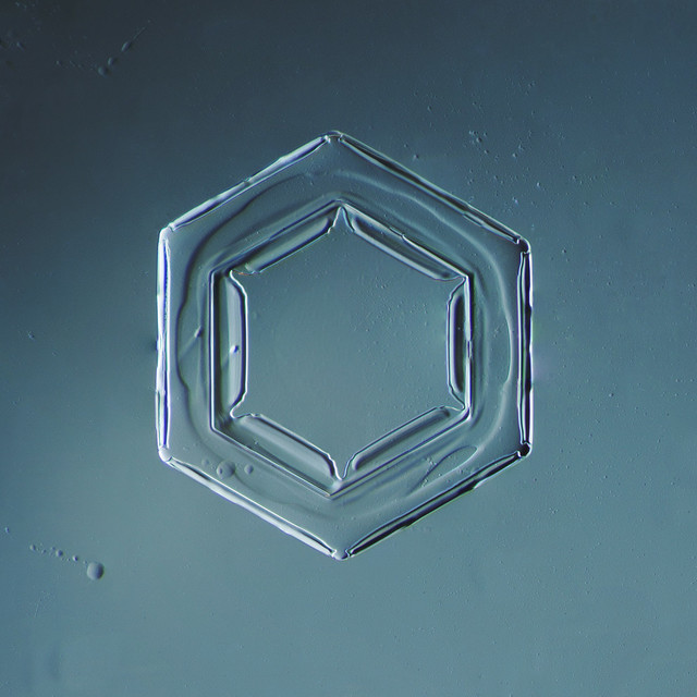 Hexagonal Plate Snowflake 003.2.9.2014.1 Print