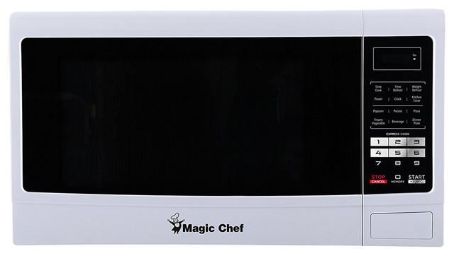 1 6 Cu Ft 1100w Countertop Microwave Oven With Push Button Door