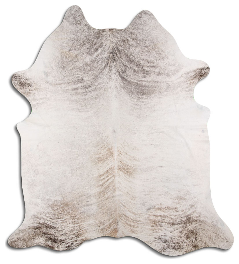 NATURAL HAIR ON Cowhide Rug DE LIGHT BRINDLE, 5'x7' to 6'x8