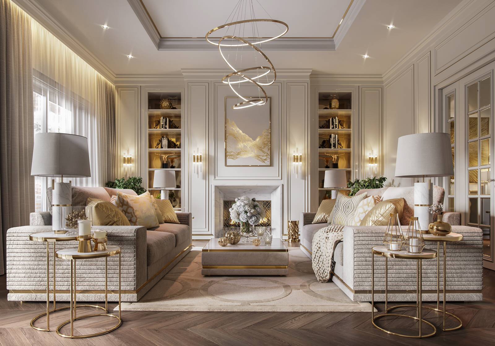 Стиль студии "Gold Accent" - современная классика, модерн