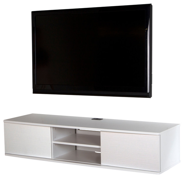 Details about   South Shore Agora TV Stand in Pure White 