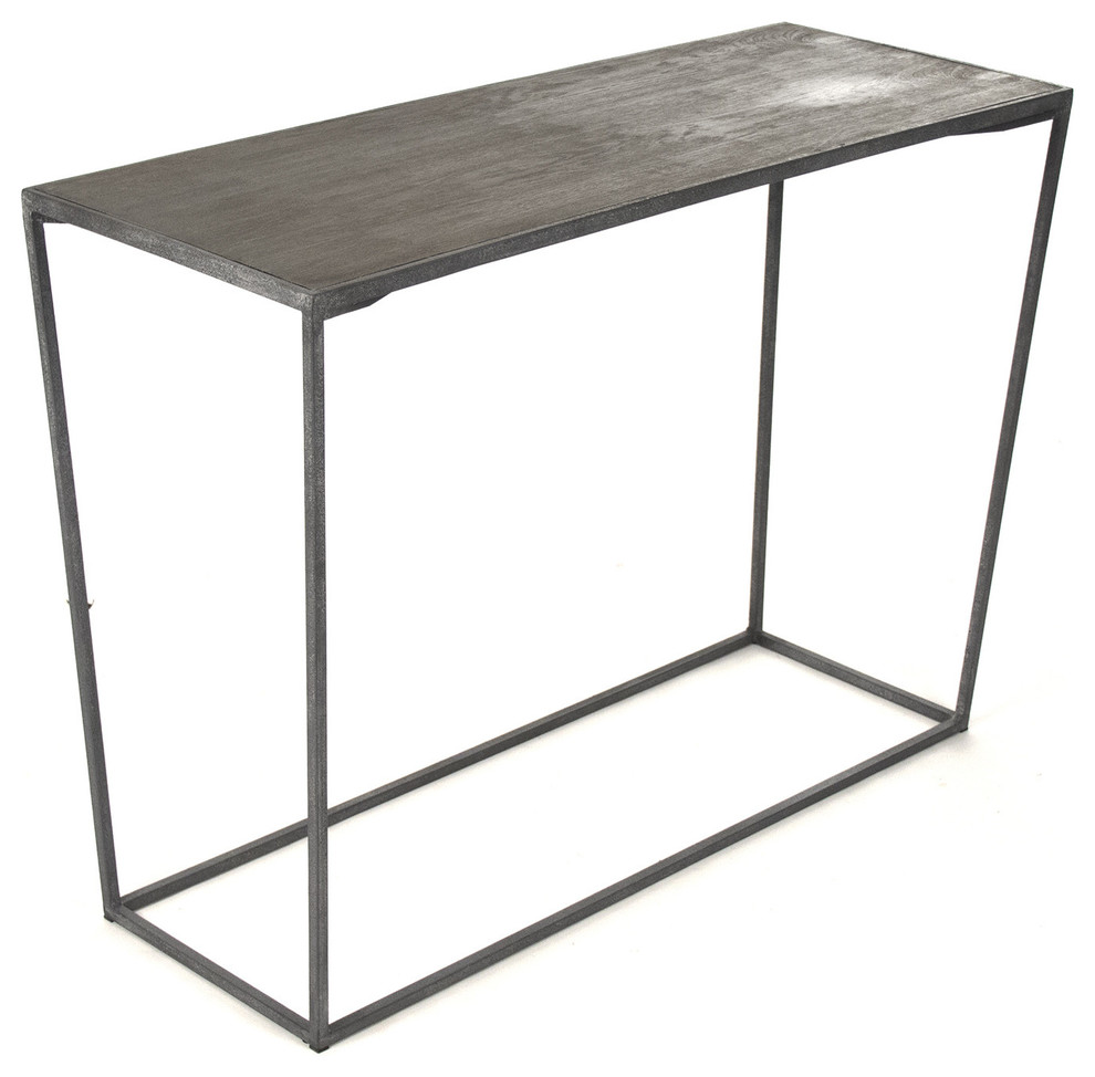 Hobart Wall Table Industrial Side Tables And End Tables by Nook
